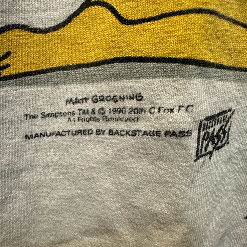 Rare Vintage 1996 The Simpsons Duff Beer Mens tee
